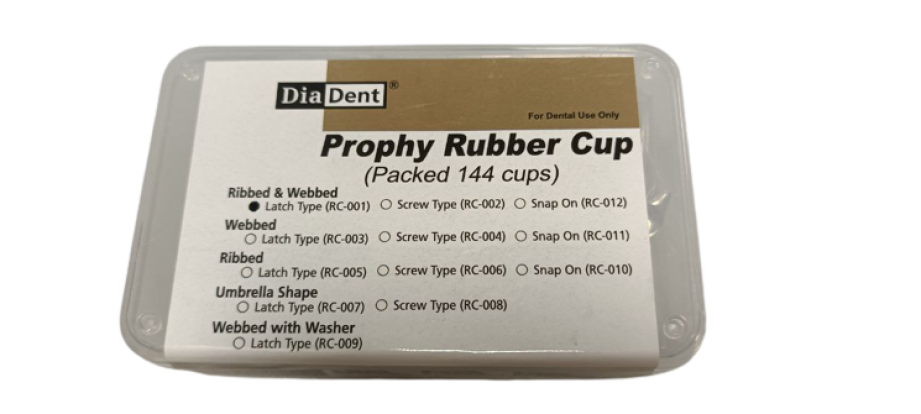 Резинка полировочная DiaDent Prophy Rubber Cup для углового наконечника, BH Medical Products Co., Ltd, Китай