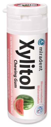 Ксилитол / Xylitol Chewing Gum - жевательная резинка с ксилитом, арбуз (30г), Miradent / Германия