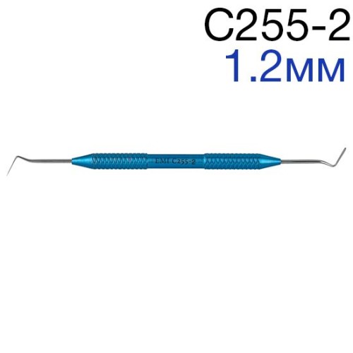 Гладилка С255-2 (шир.1,2мм) дистально-медиальная каплевидная с изгибом 60', ЭМИ